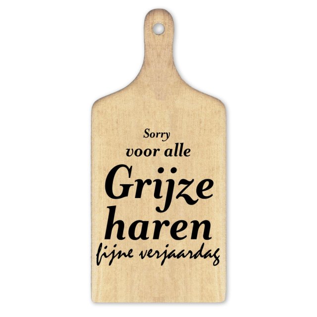 Borrelplank 07 - grijze haren