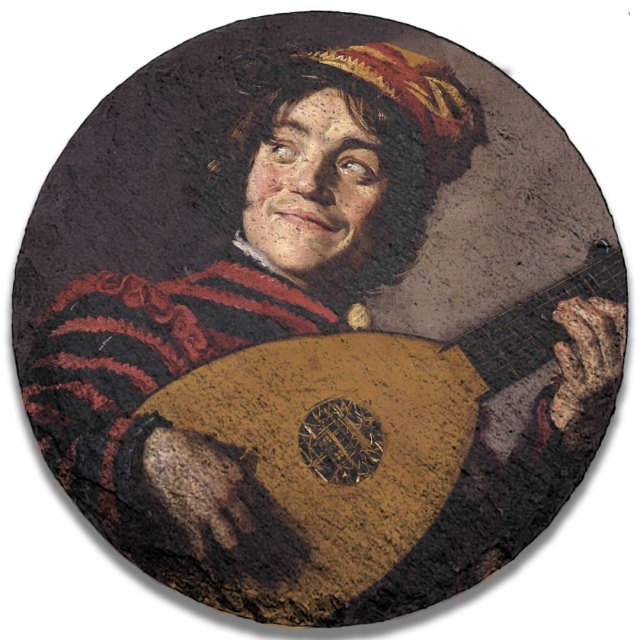 Ronde leisteen kunst Hals 04