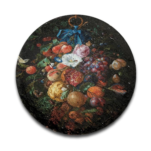 Ronde leisteen kunst de Heem 05