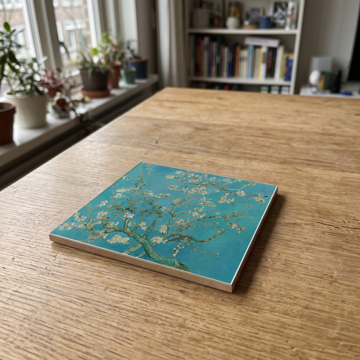 van Gogh 05, gedrukt op een houten onderzetter