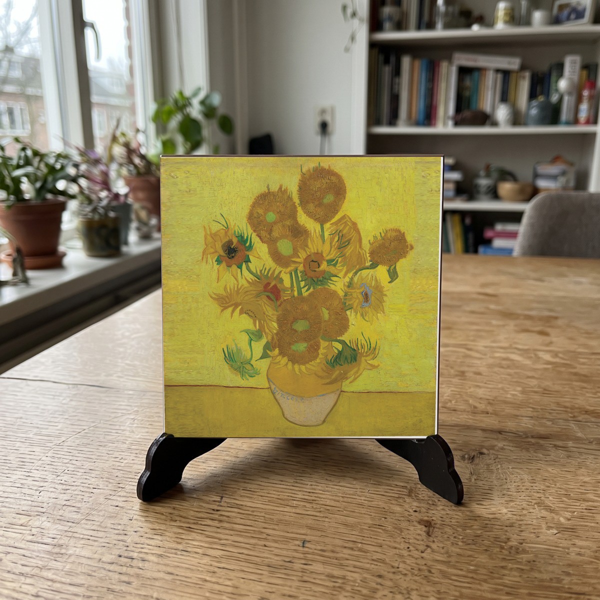 van Gogh 06, houten onderzetter op de standaard (de standaard is apart verkrijgbaar)