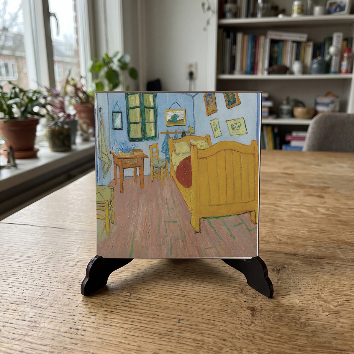 van Gogh 07, houten onderzetter op de standaard (de standaard is apart verkrijgbaar)